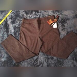 New! BRIGGS NEW WITH TAGS PLUS SIZE BROWN CHECK ANKLE LENGTH Sz 16